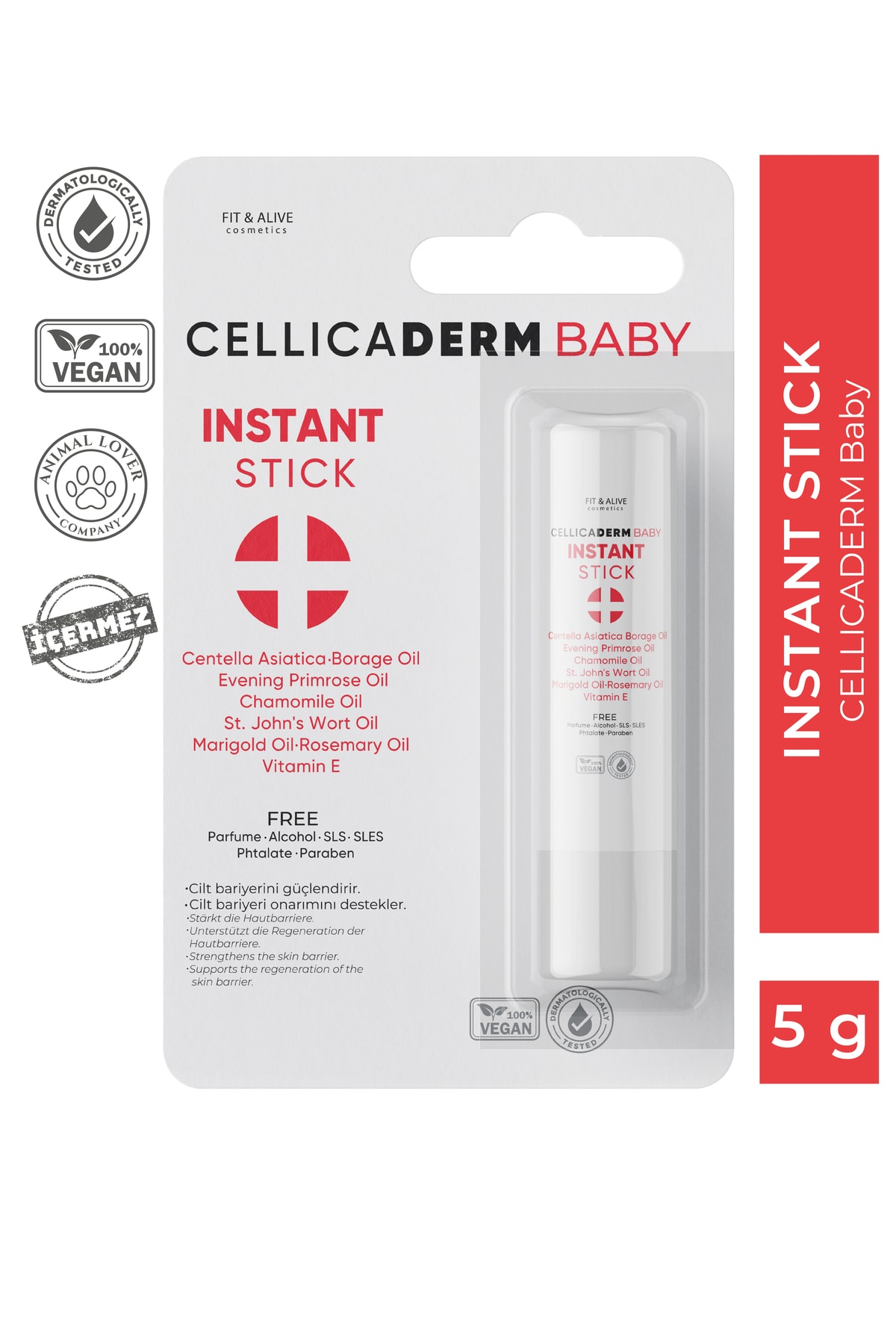 Fitalive Cellicaderm Baby Instant Stick - Doğal Stick