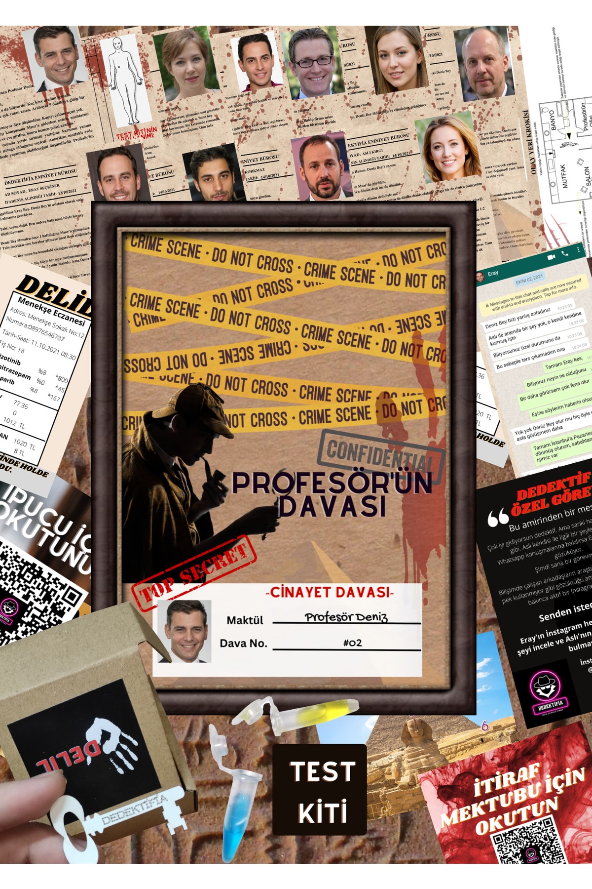 Dedektiflik Oyunu Profesörün Davası Cinayet Çözme Oyunu, Dedektif Oyunları,cinayet Çözme