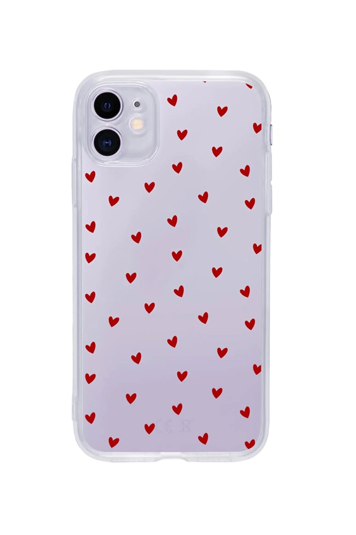 Iphone 11 Minik Kalpler Slience Şeffaf Telefon Kılıfı
